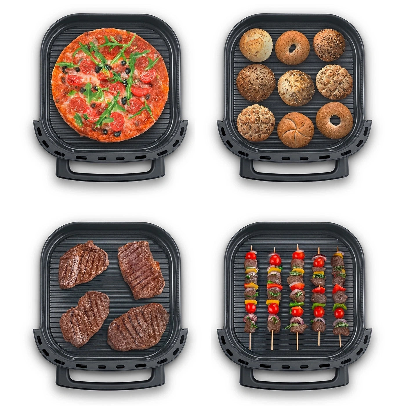 Caso | AirFry & PizzaChef | Power 2850 W | 6 L | Black