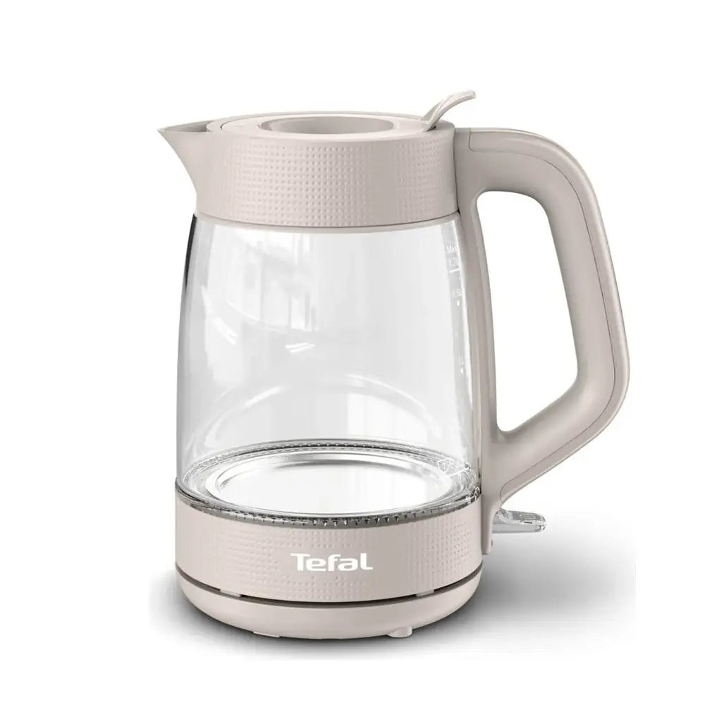 TEFAL | Kettle | KO2G0BE0 | 2 kW | 1.7 L | Heat-resistant glass | Grey | Transparent