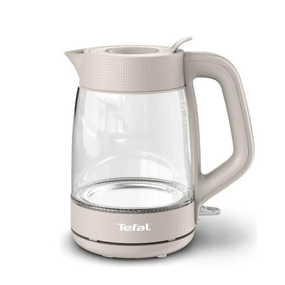 TEFAL | Kettle | KO2G0BE0 | 2 kW | 1.7 L | Heat-resistant glass | Grey | Transparent