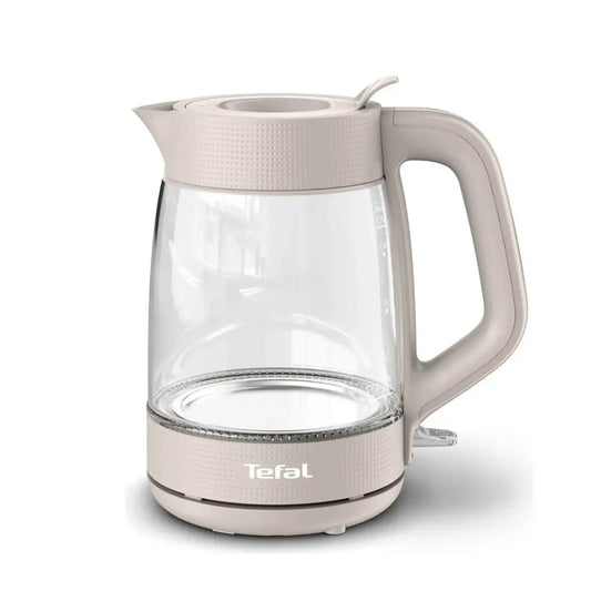 TEFAL | Kettle | KO2G0BE0 | 2 kW | 1.7 L | Heat-resistant glass | Grey | Transparent