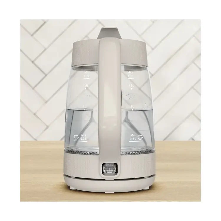 TEFAL | Kettle | KO2G0BE0 | 2 kW | 1.7 L | Heat-resistant glass | Grey | Transparent