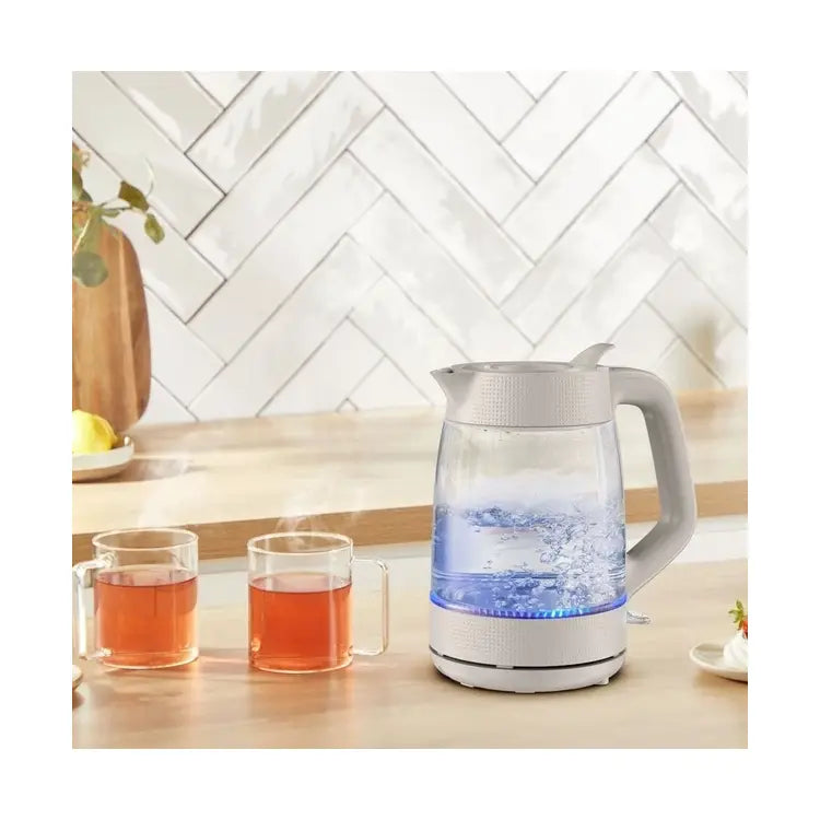 TEFAL | Kettle | KO2G0BE0 | 2 kW | 1.7 L | Heat-resistant glass | Grey | Transparent