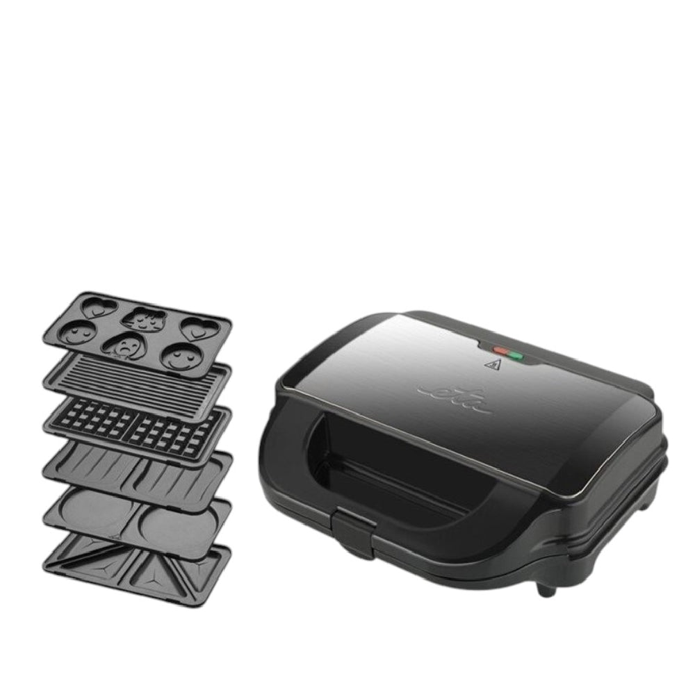 ETA | ETA515190000 Sorento Plus | Sandwich Maker | Multigrill 6-in-1 | 900W | 6 interchangeable plates | Black