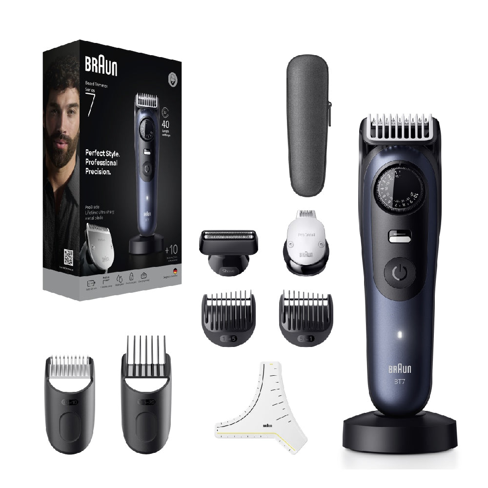 Braun | Series 7 BT7540 | Beard Trimmer | Cordless | 40 length steps | ProBlade | Gray / Black