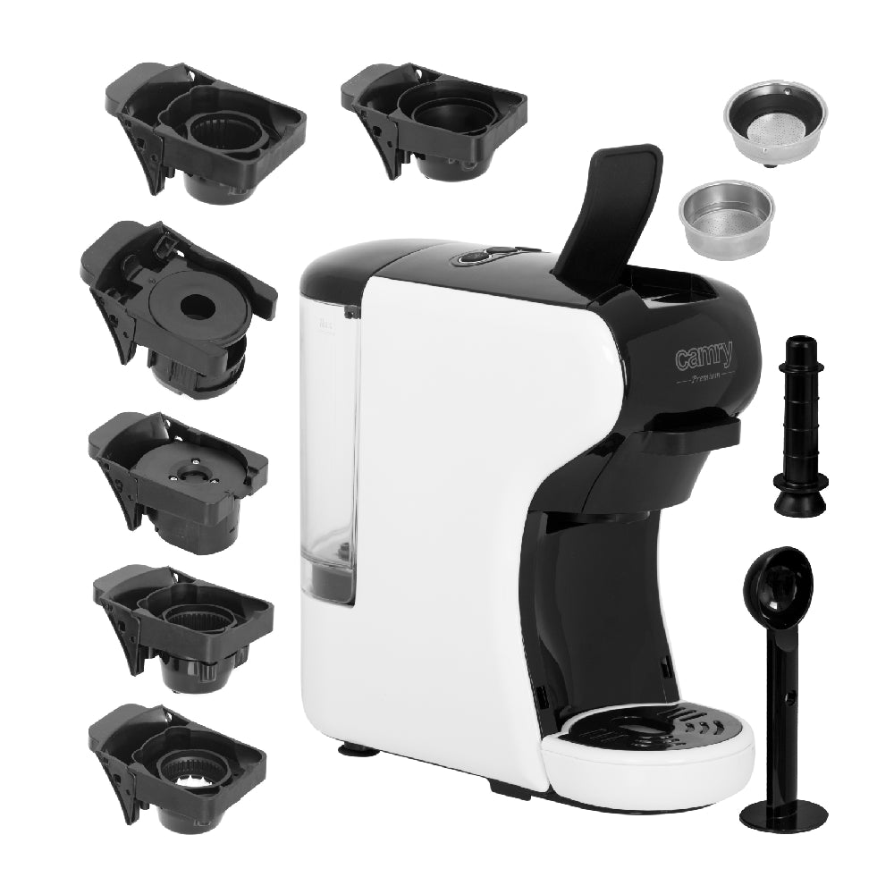 Camry Premium | CR 4414 | Coffee machine | Multi-capsule 5-in-1 | 19 bar | 1450W | 0.6L | White