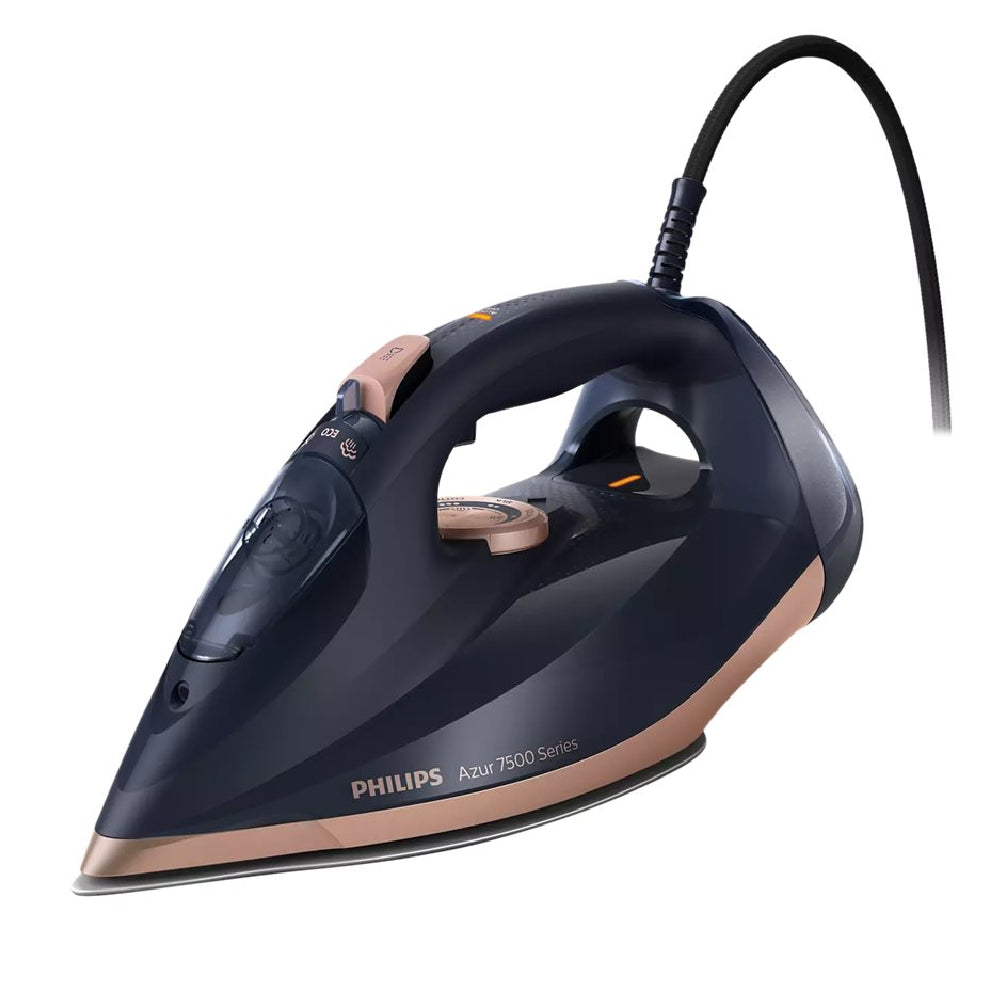 Philips | DST7510/80 | Steam Iron | Azur Series 7000 | 3200W | 55 g/min | Boost 260 g/min | Blue / Gold