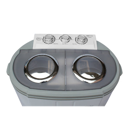 Camry | CR 8052 | Washing machine | Semi-automatic Twin Tub | Washing 3kg / Spin 1kg | 1300 RPM | White / Grey