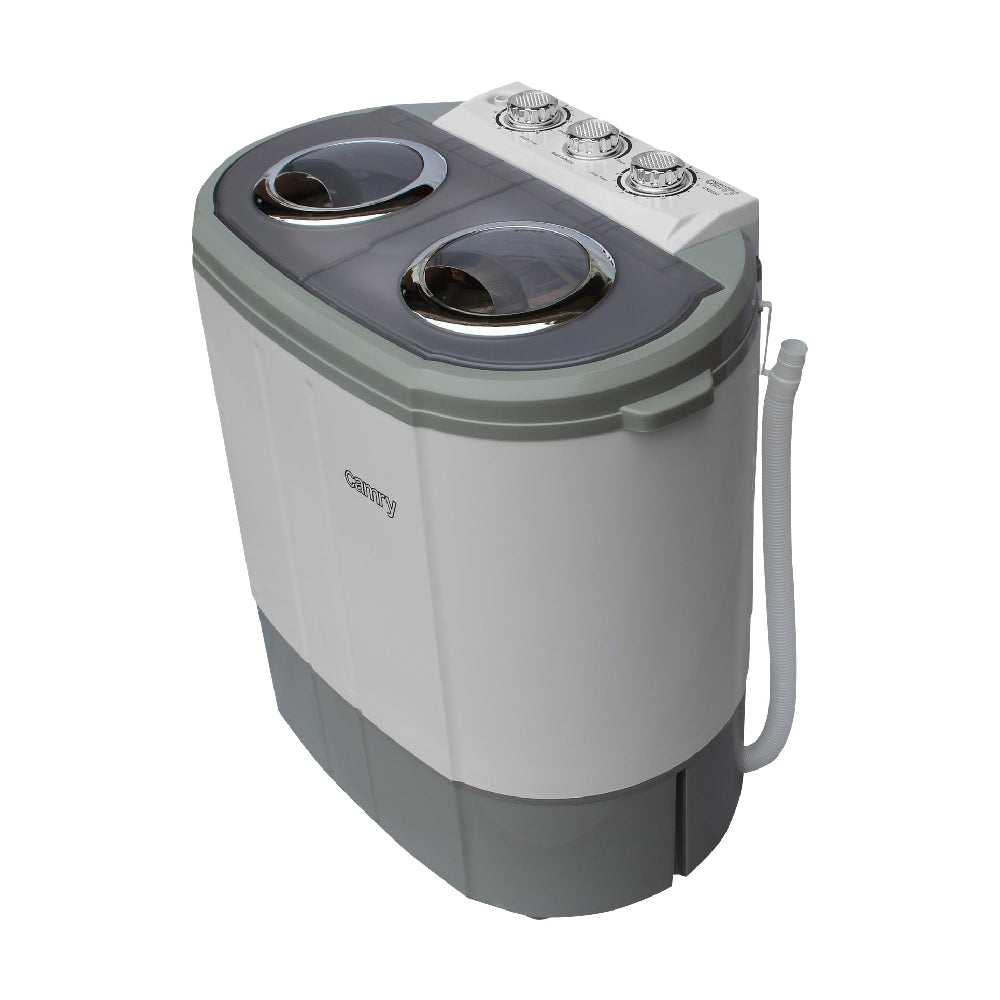 Camry | CR 8052 | Washing machine | Semi-automatic Twin Tub | Washing 3kg / Spin 1kg | 1300 RPM | White / Grey