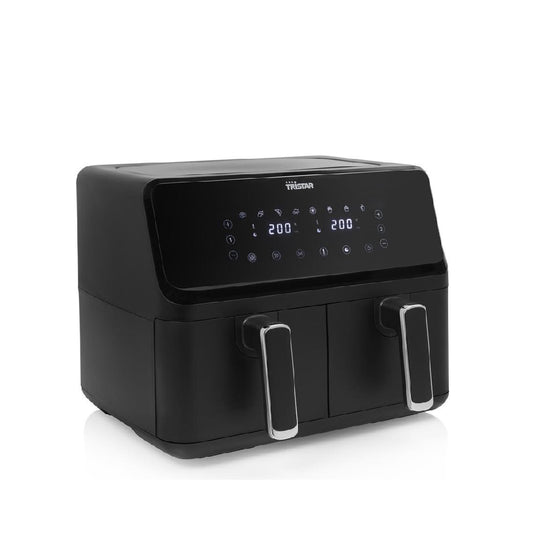 Tristar | FR-9026 | Double Basket Airfryer | 2700W | 8L (2x 4L) | 8 programs | Digital touch panel | Black