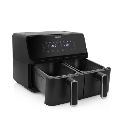 Tristar | FR-9026 | Double Basket Airfryer | 2700W | 8L (2x 4L) | 8 programs | Digital touch panel | Black