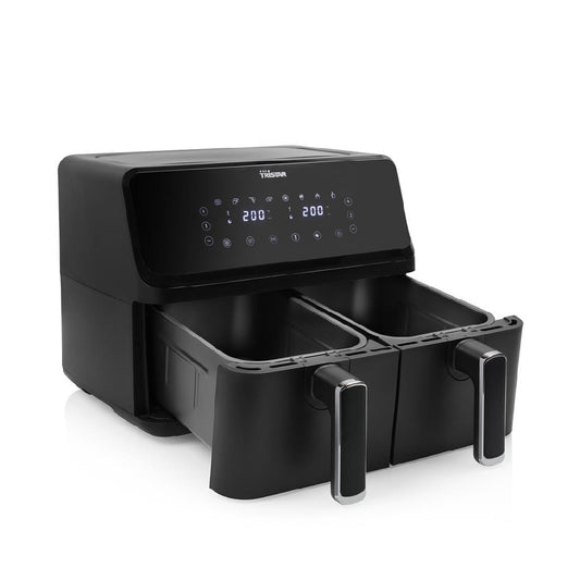 Tristar | FR-9026 | Double Basket Airfryer | 2700W | 8L (2x 4L) | 8 programs | Digital touch panel | Black
