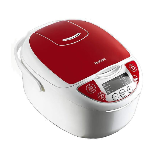 Tefal | RK705138 | Multi cooker | MultiCook Pro | 12 programs | 5-layer Ceramic Bowl | Electronic | Red / White