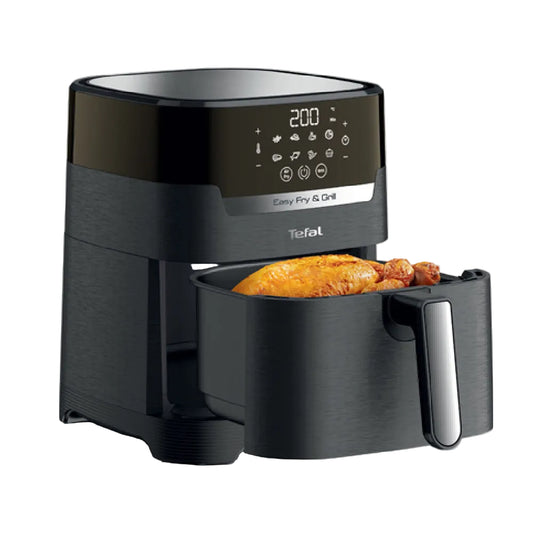 Tefal | EY505815 | Airfryer & Grill | Easy Fry and Grill | 1400W | 4.5L | 8 programs | Extra Crisp | Black