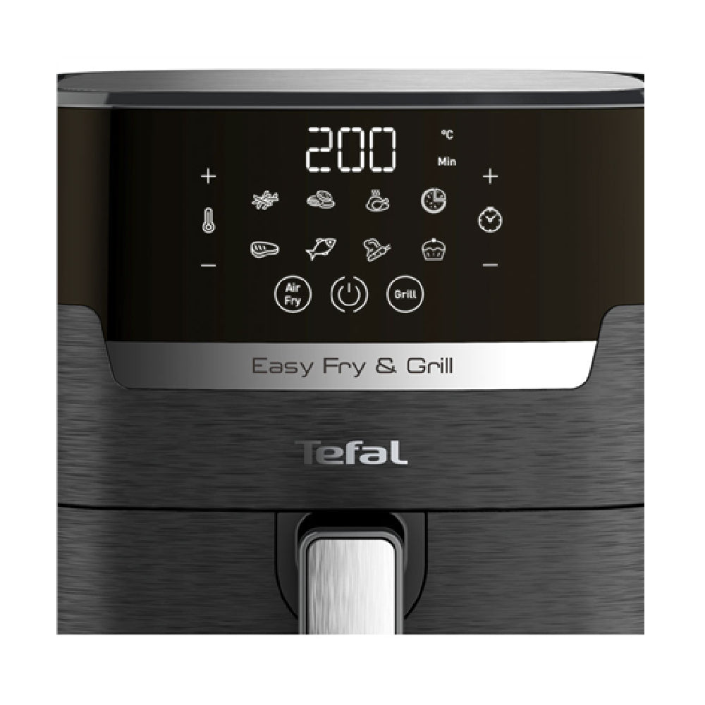 Tefal | EY505815 | Airfryer & Grill | Easy Fry and Grill | 1400W | 4.5L | 8 programs | Extra Crisp | Black