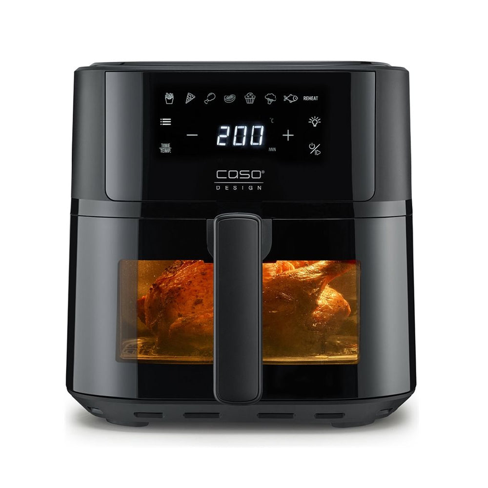 Caso | 03185 AirFry 6.0 | Airfryer | Designer Series | 1700W | 6L | 8 programs | 38 dB Ultra-Quiet | Black