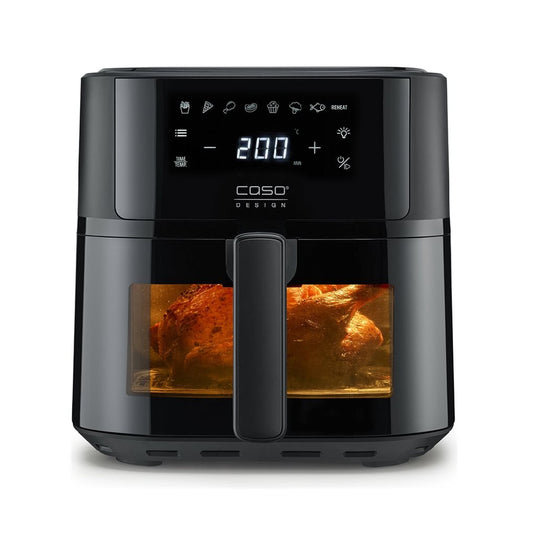Caso | 03185 AirFry 6.0 | Airfryer | Designer Series | 1700W | 6L | 8 programs | 38 dB Ultra-Quiet | Black