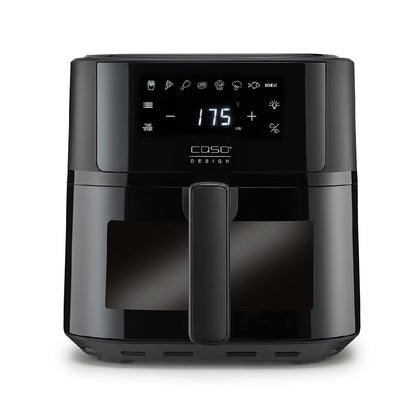 Caso | 03185 AirFry 6.0 | Airfryer | Designer Series | 1700W | 6L | 8 programs | 38 dB Ultra-Quiet | Black
