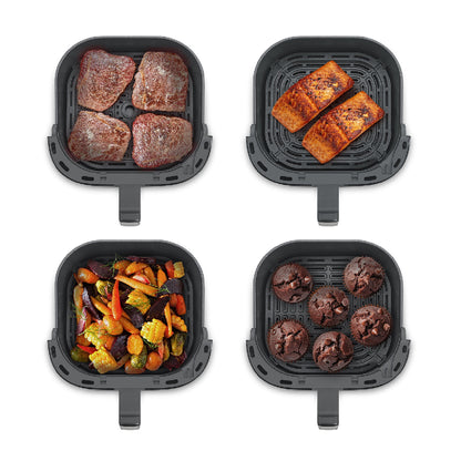 Caso | 03185 AirFry 6.0 | Airfryer | Designer Series | 1700W | 6L | 8 programs | 38 dB Ultra-Quiet | Black