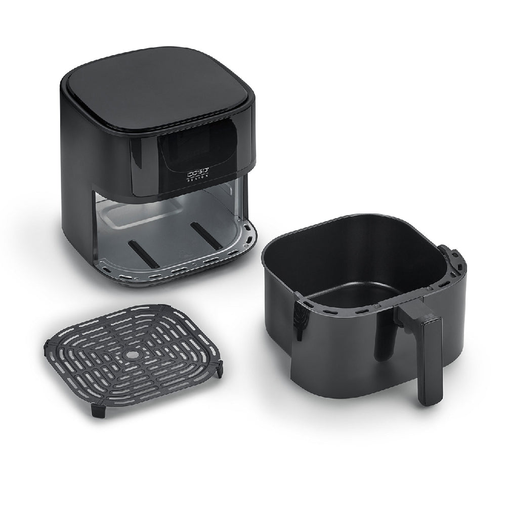 Caso | 03185 AirFry 6.0 | Airfryer | Designer Series | 1700W | 6L | 8 programs | 38 dB Ultra-Quiet | Black