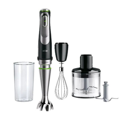 Braun | MQ 9135XI | Hand blender | MultiQuick 9 | 1200W | SmartSpeed | ActiveBlade | 0.5L Chopper | Black / Silver