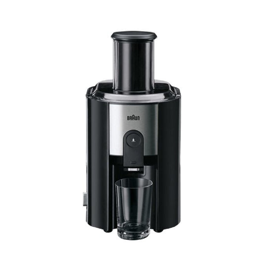 Braun | J500 Black | Juicer | 900W | 75mm Chute | 2 speeds | Anti-drip | Black