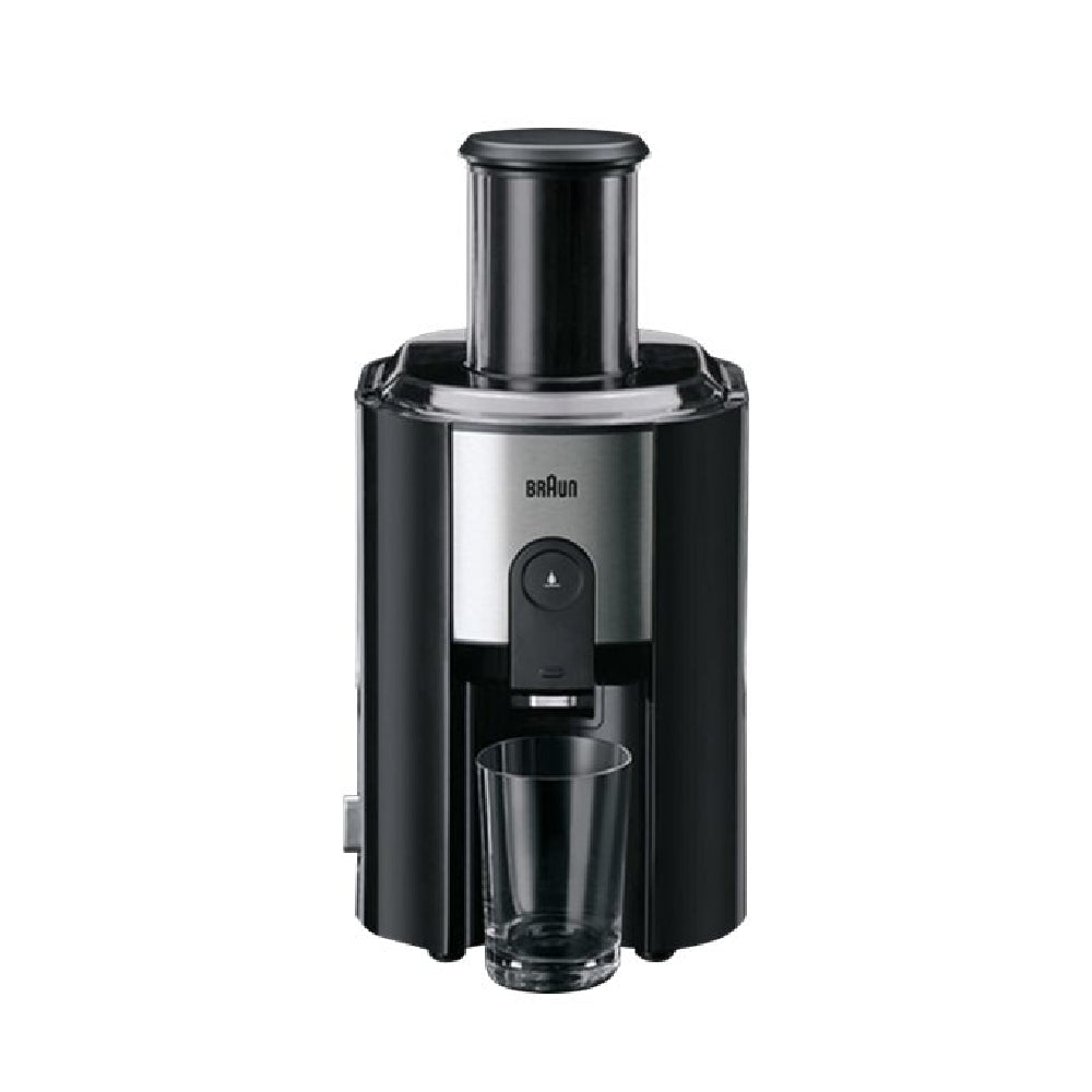 Braun | J500 Black | Juicer | 900W | 75mm Chute | 2 speeds | Anti-drip | Black