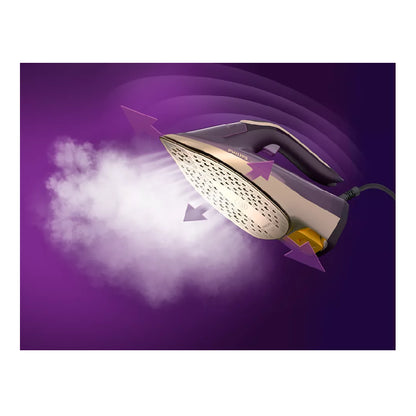 Philips | DST8040/30 | Steam Iron | 3000W | 80g/min | 260g/min | OptimalTEMP | Dark Purple