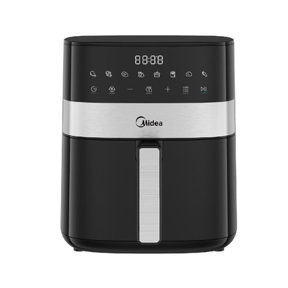 Midea | MF-CN65E black | Air fryer | 1700W | 6.5L | 8 programs | Touch Screen | Black