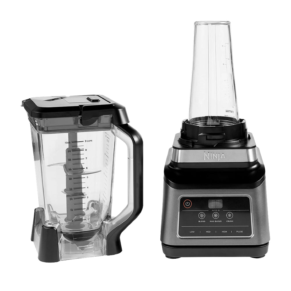 Ninja | BN750EU | Mixer Blender 2in1 | 1200W | 2.1L + 0.7L | Auto-iQ | 3 speeds | Black / Silver