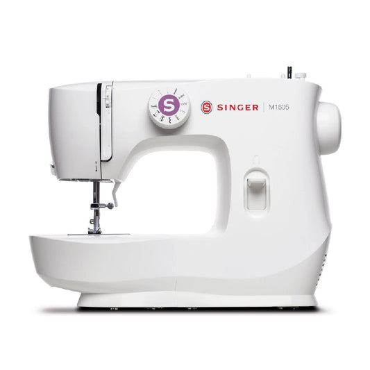 Singer | M1605 | Sewing machine | 6 stitches | 4-Step Buttonhole | Free arm | White