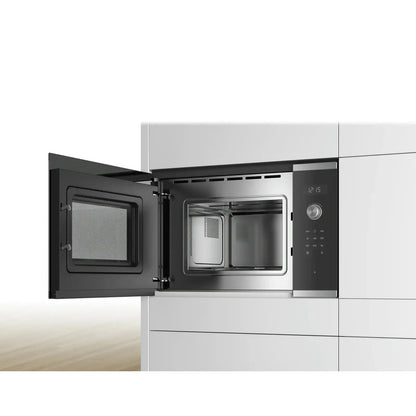 Bosch Serie | 6 | Microwave Oven | BFL524MS0 | Built-in | 20 L | 800 W | Black | Silver
