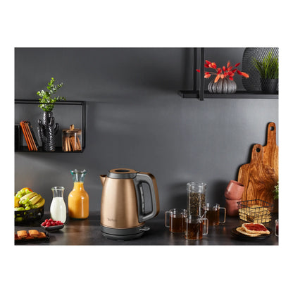 TEFAL | Kettle | KI280G10 | Electric | 2.4 kW | 1.7 L | Black | Gold