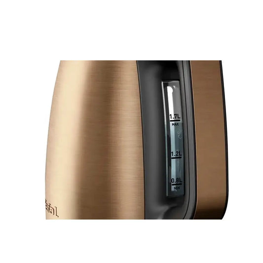TEFAL | Kettle | KI280G10 | Electric | 2.4 kW | 1.7 L | Black | Gold