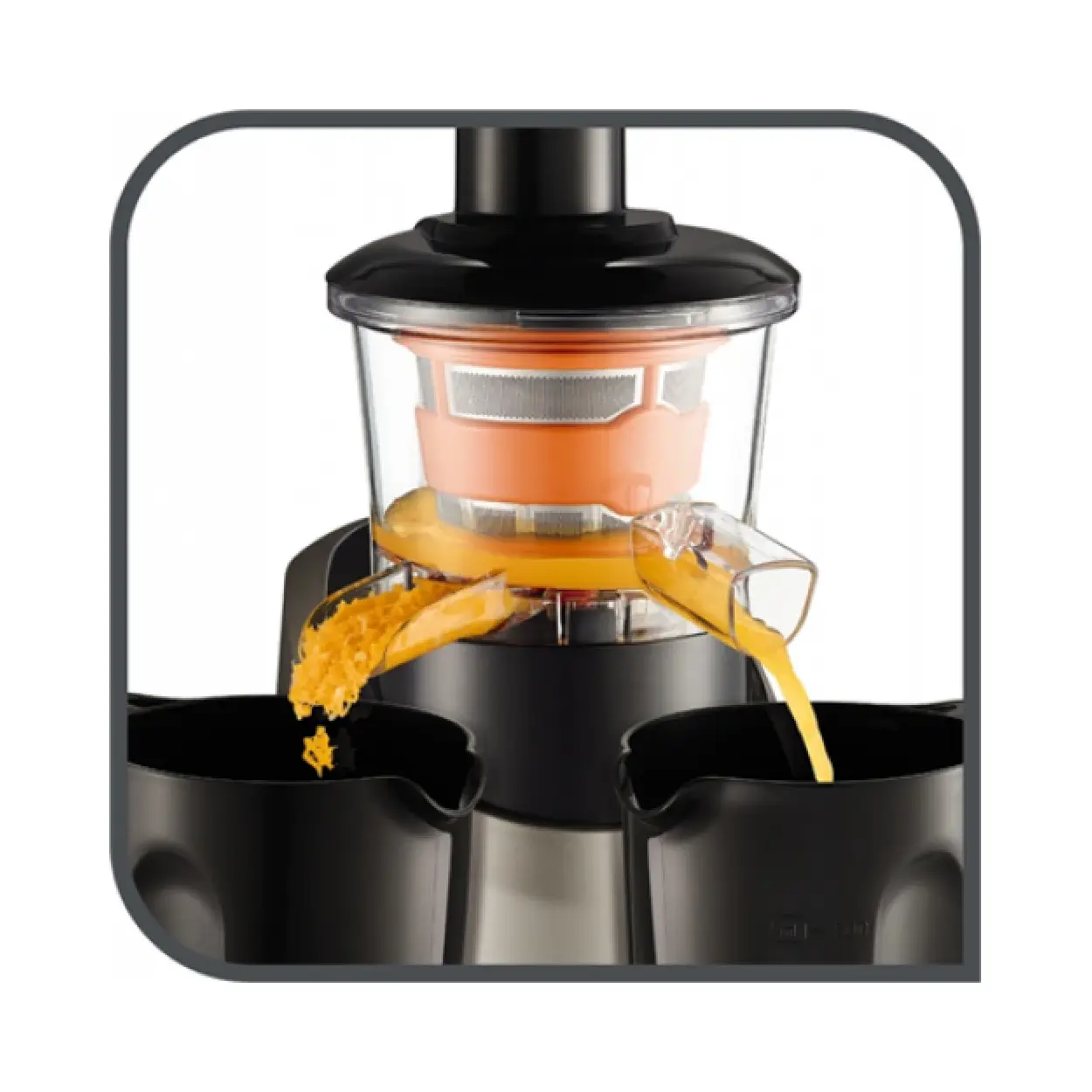 TEFAL | Slow Juicer | ZC255B38 | 200 W | 82 RPM | Silver/ black