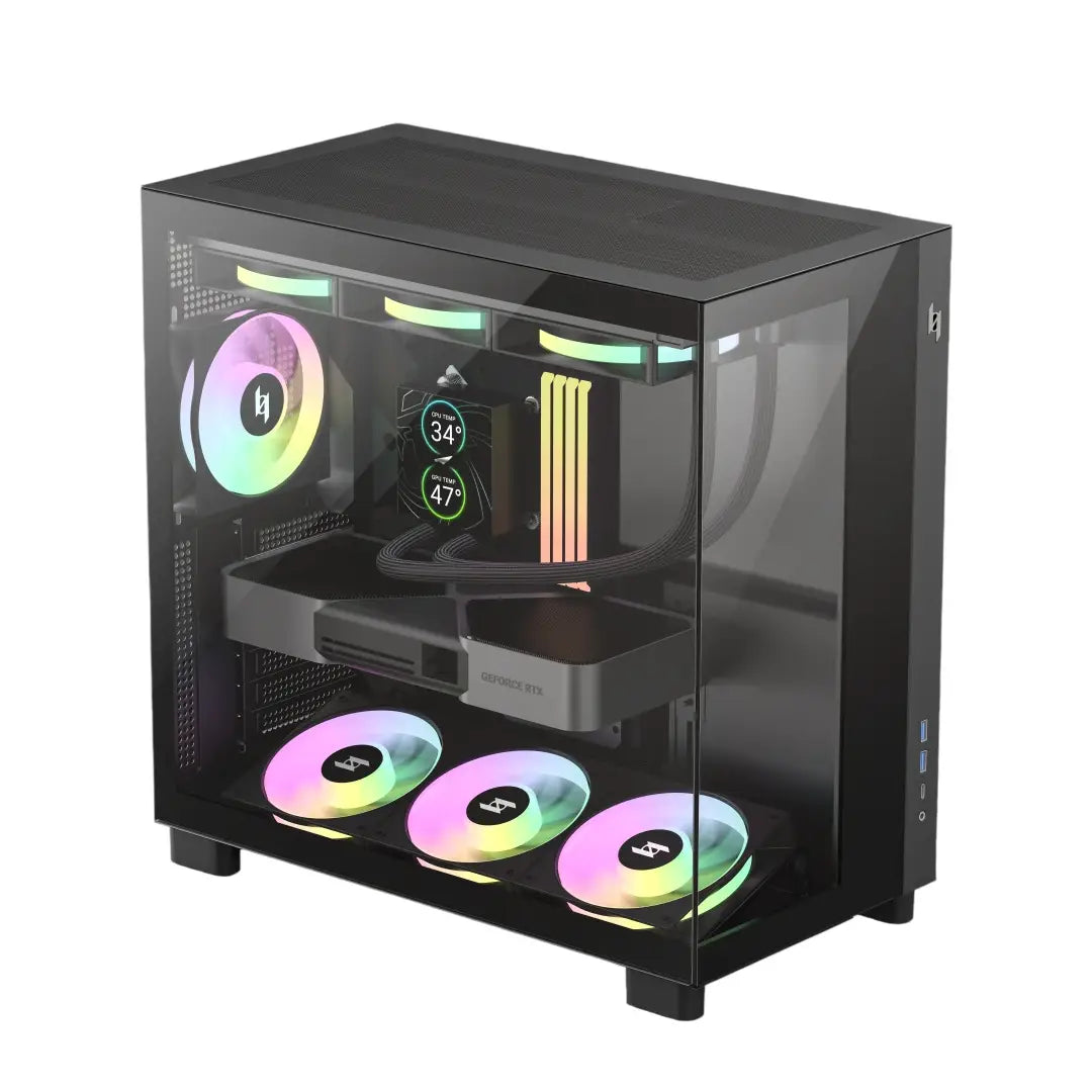Gamemax | Case | NEX C53 BK | ATX/BTF | Black