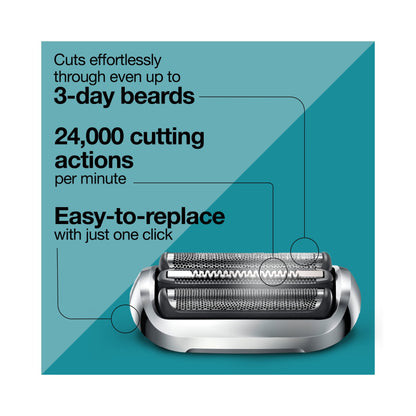 Braun | Replacement Heads | 74S SILV S7 | Series 7 | Silver