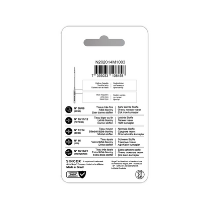 Singer | Sewing Needles | N202014M1003 | Size 14 | 10 pcs