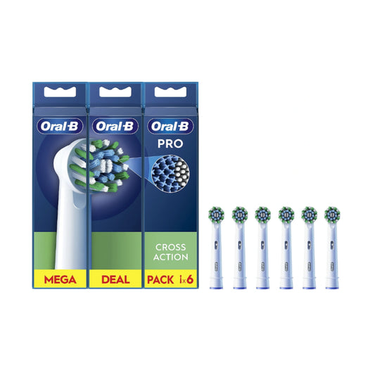 Oral-B | Toothbrush Heads | EB50RX-6 | Cross Action Pro | 6 pcs