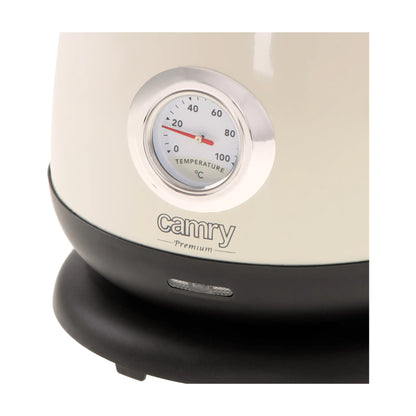 Camry | Kettle | CR 1344 | 2200 W | 1.7 L | Stainless steel | Cream