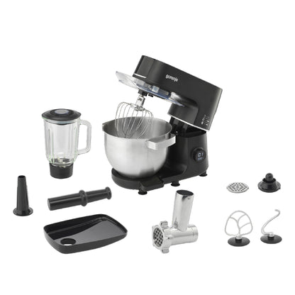 Gorenje | MMC1000SCB | Kitchen machine | 1000W | 6L | 12 speeds | Black / Silver