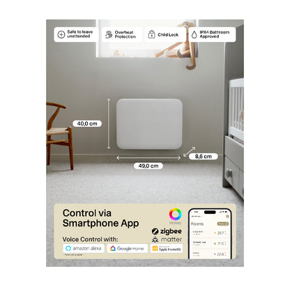 Mill | PA400WIFI4 | Panel Heater | 400W | WiFi | IPX4 | White