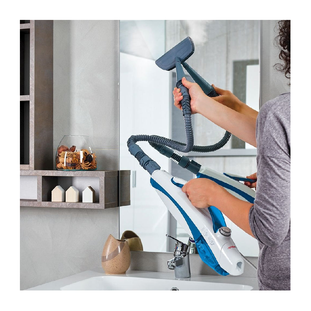 Polti | PTEU0296 | Steam mop | 1500W | 2 in 1 | 7.5m | White / Blue