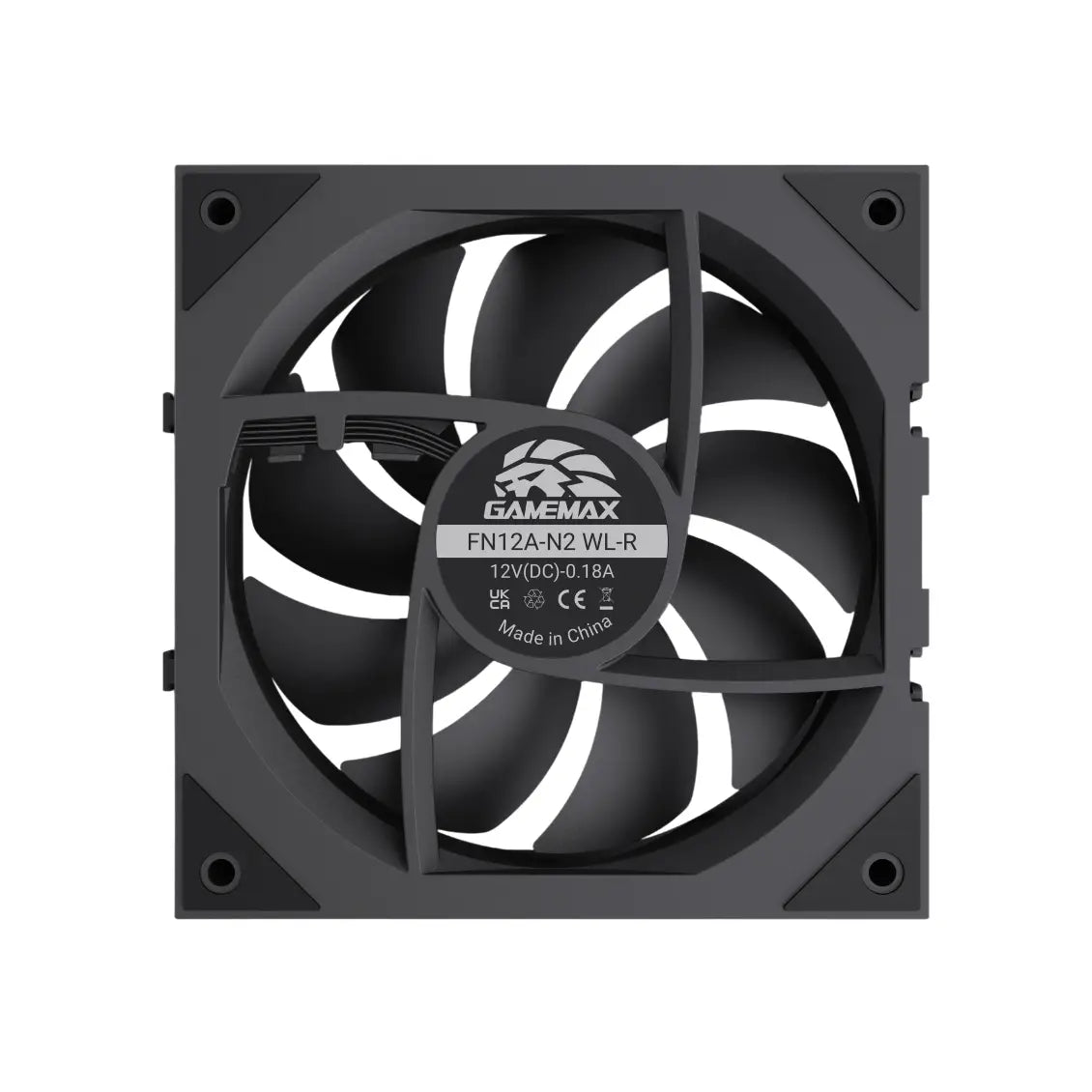 Gamemax | Case fan | FN12A-N2 WL-R | Black