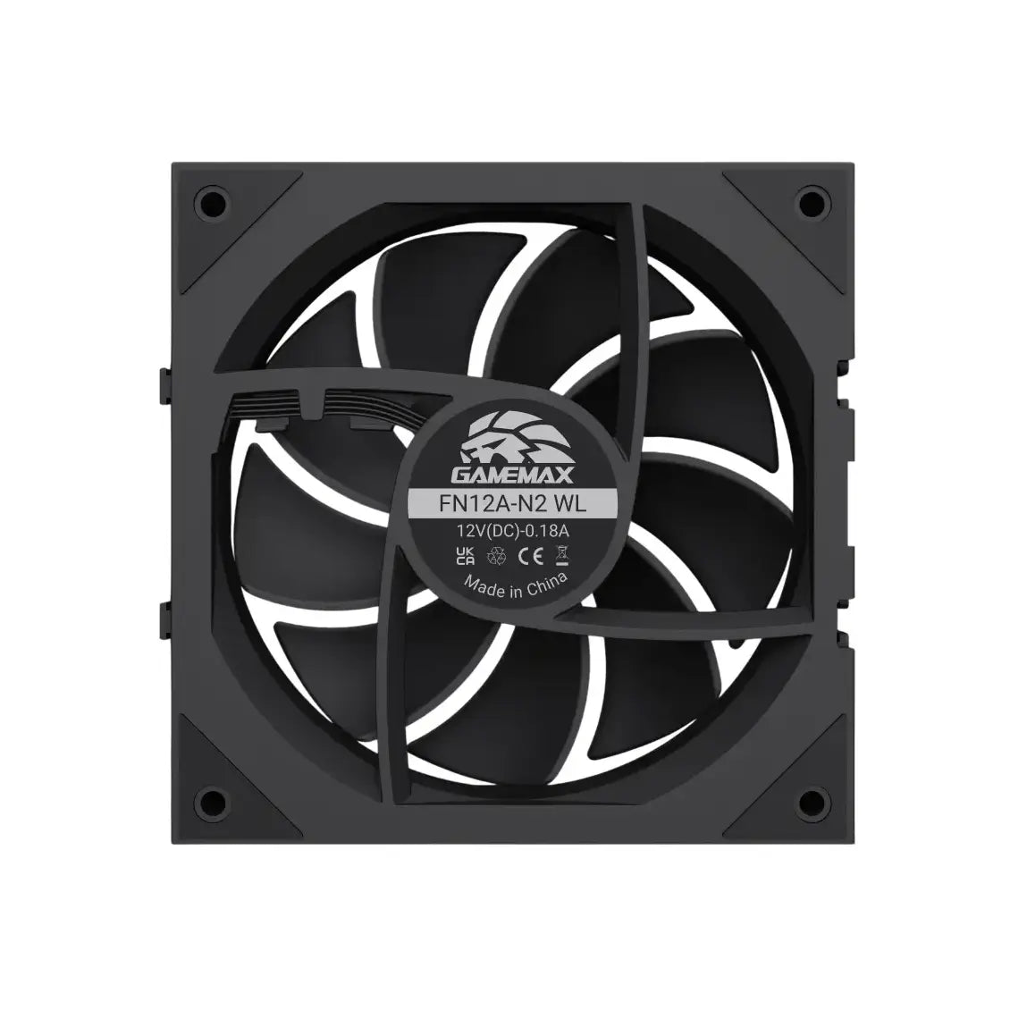 Gamemax | Case fan | FN12A-N2 WL | Black