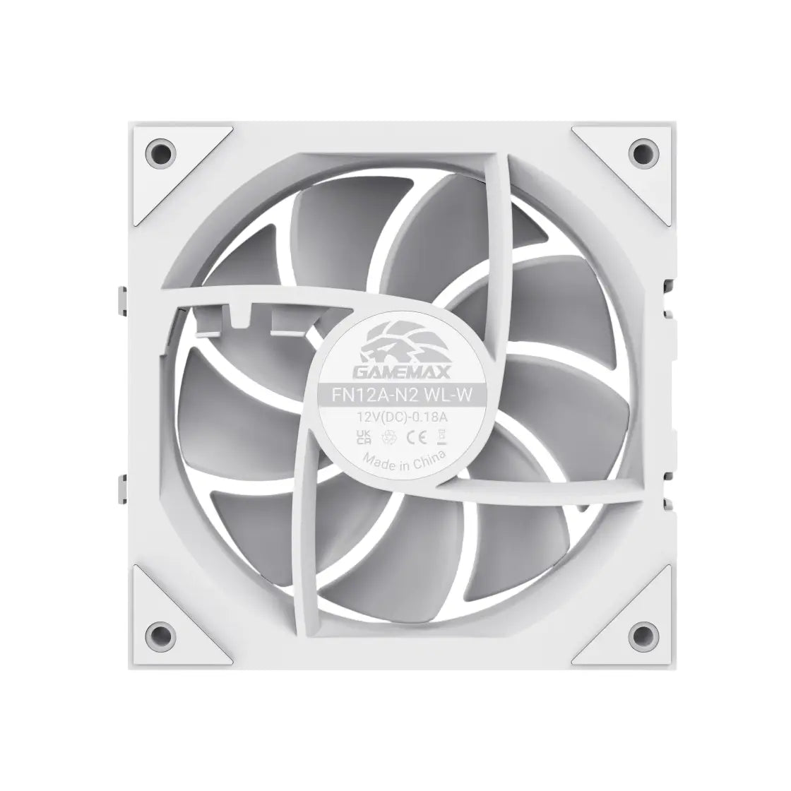Gamemax | Case fan | FN12A-N2 WL-W | White