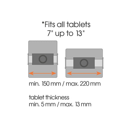 Vogels | Tablet Mounts | TMS 1030 Tablet Flex Pack | Silver