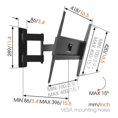 Vogels | TV Mounts | MA3040-A1 | Full Motion | Black