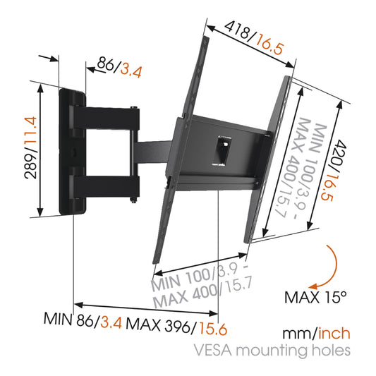 Vogels | TV Mounts | MA3040-A1 | Full Motion | Black