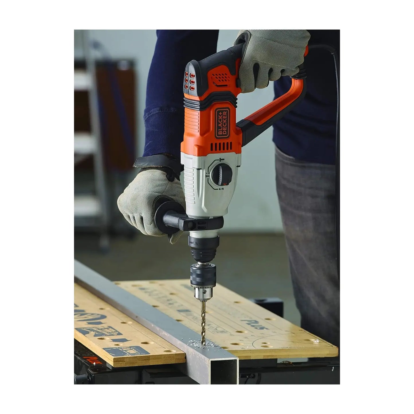 LACK & DECKER | Hammer drill, SDS-plus | BEHS02K-QS | 800 W