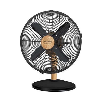 Cecotec | Cooling fan | EnergySilence 600 WoodDesk | Table-top | 40 W | Beige | Black